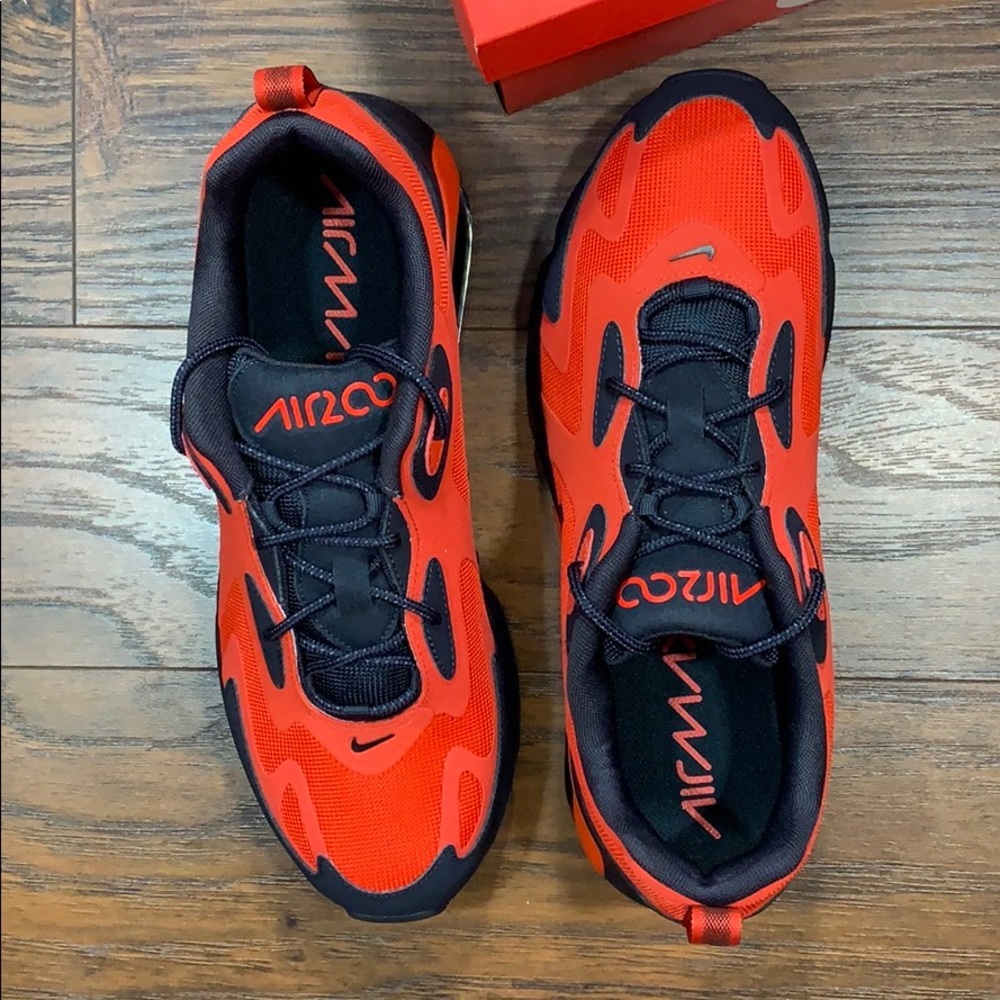 NIKE AIR MAX 200 Habanero Red/Oil Grey - Picture 3 of 16